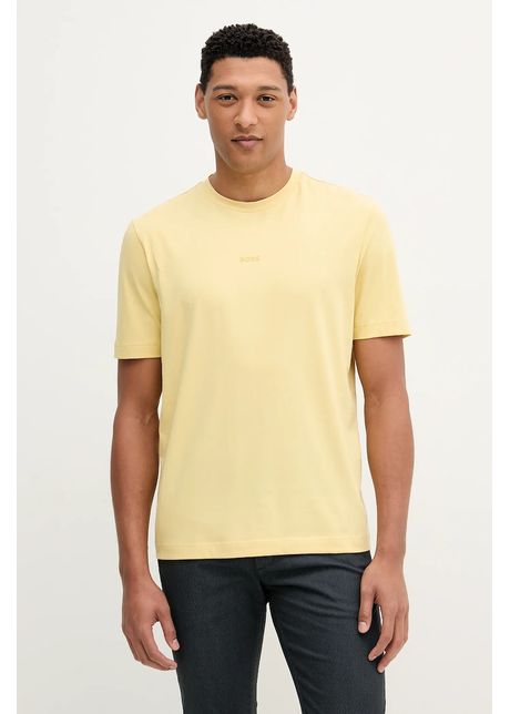 Boss tricou boss orange culoarea galben uni 50473278