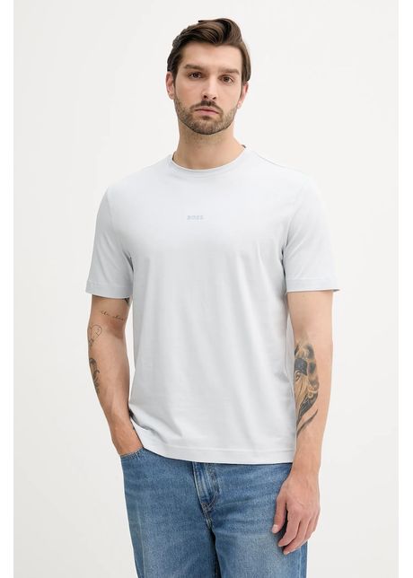 Boss tricou boss orange culoarea gri uni 50473278