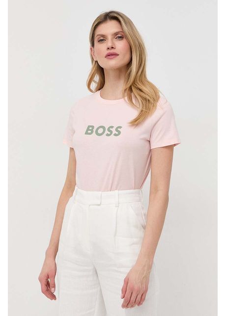 Boss tricou din bumbac culoarea roz 50468356