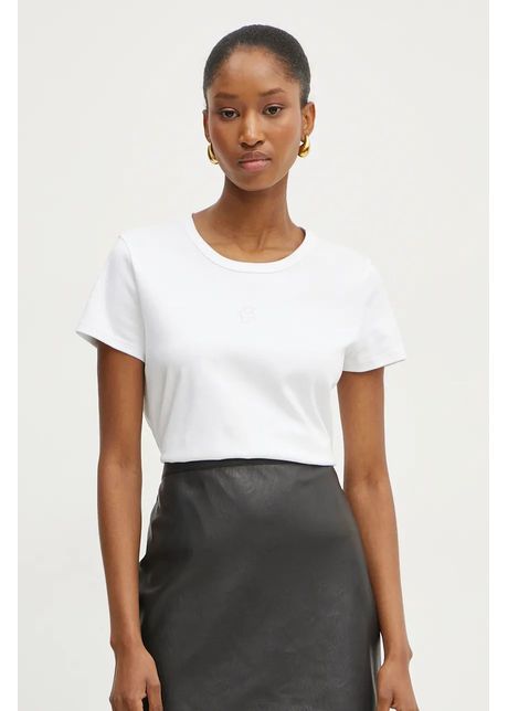Boss tricou din bumbac femei culoarea alb 50528826