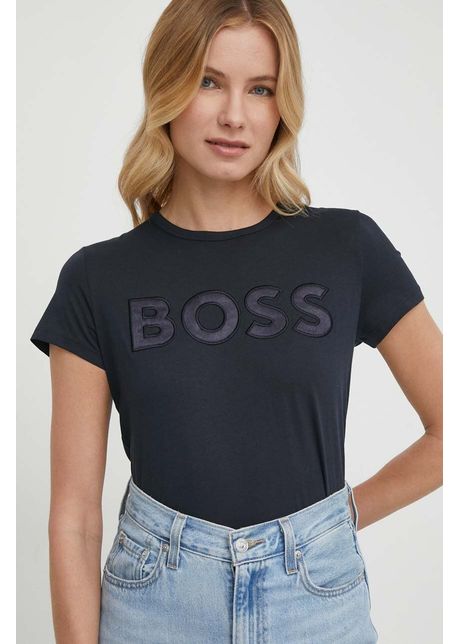 Boss tricou din bumbac femei culoarea bleumarin 50514967