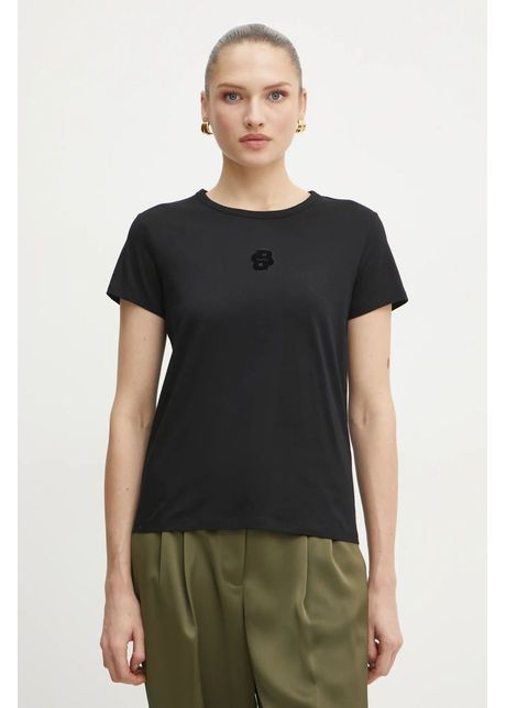 Boss tricou din bumbac femei culoarea negru 50534800