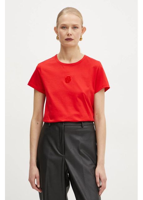Boss tricou din bumbac femei culoarea rosu 50534800