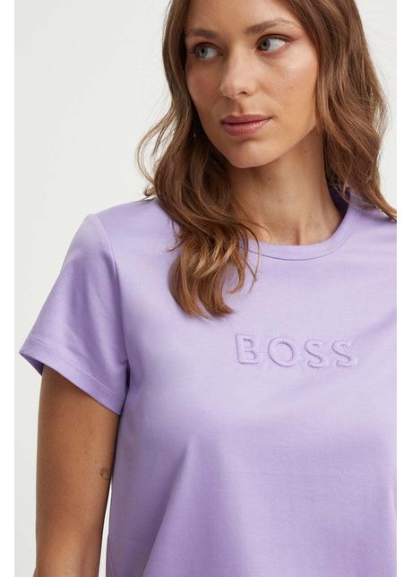 Boss tricou din bumbac femei culoarea violet 50522209