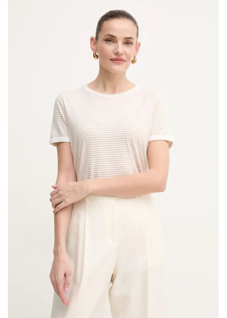 Boss tricou femei culoarea bej 50454484