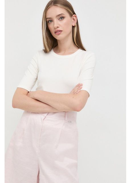 Boss tricou femei culoarea bej 50461122