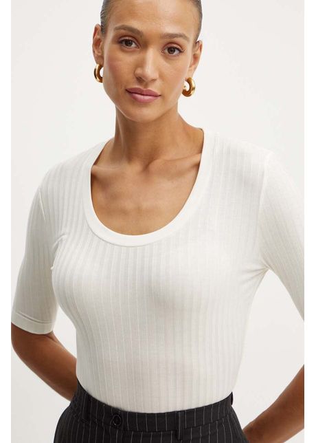 Boss tricou femei culoarea bej 50518508