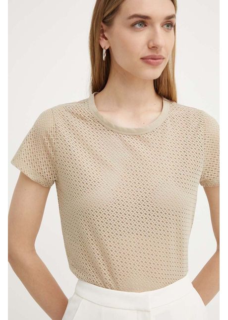 Boss tricou femei culoarea bej 50521922