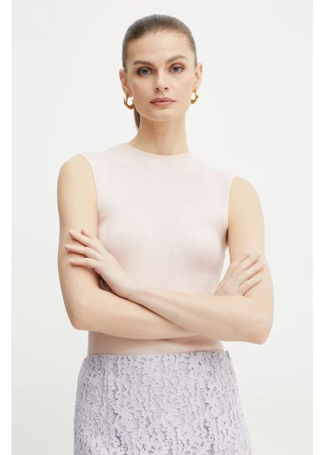 Boss vesta culoarea roz 50473237