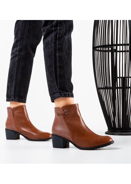 Botine dama akron camel
