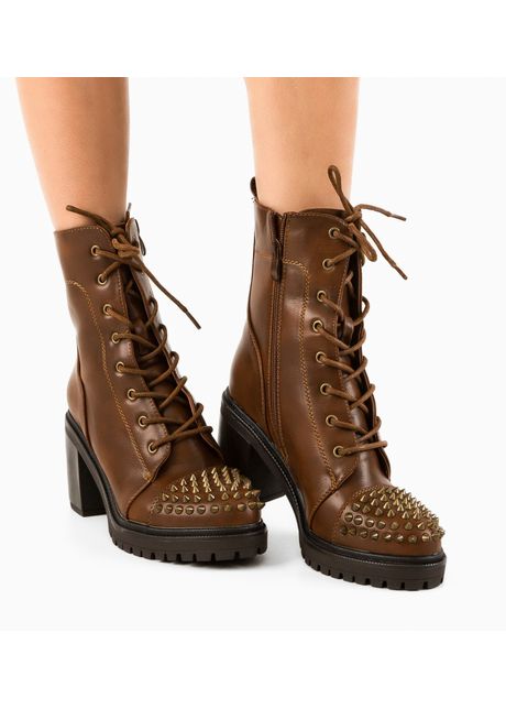 Botine dama coelho camel