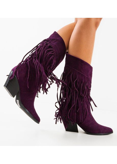 Botine dama edora mov