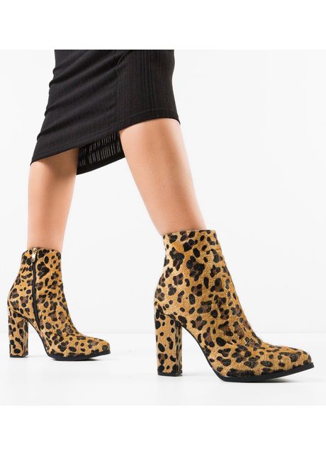 Botine dama famusa print
