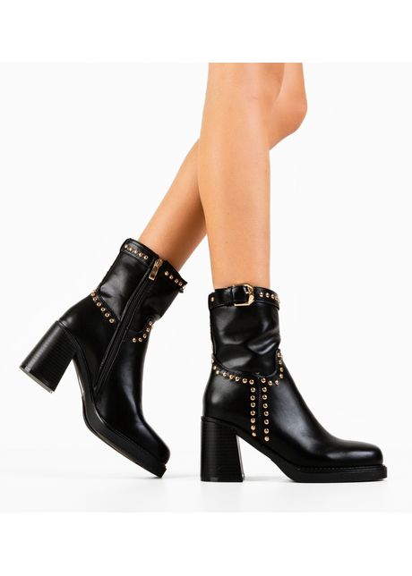 Botine dama jade negre