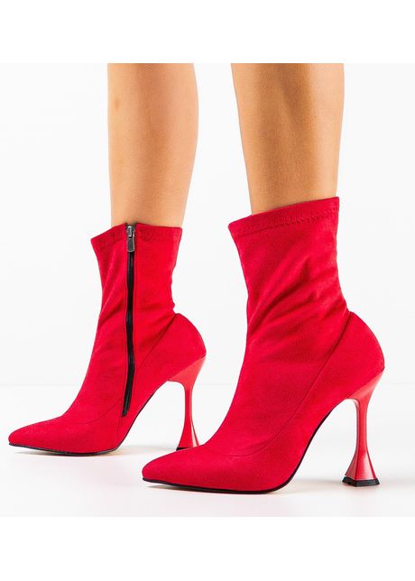 Botine dama meda rosii