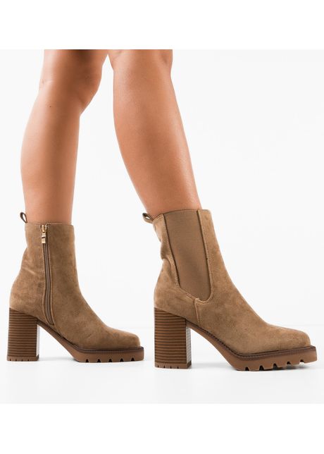Botine dama nevymar khaki