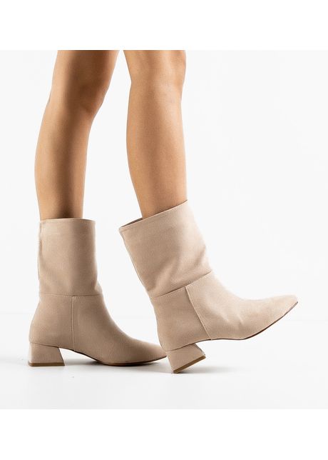 Botine dama reana bej 2