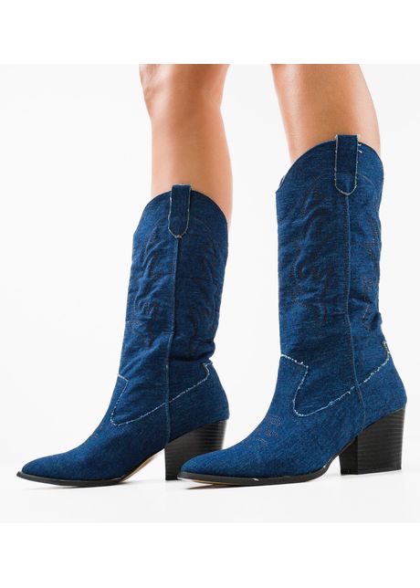 Botine dama thasosa bleumarin