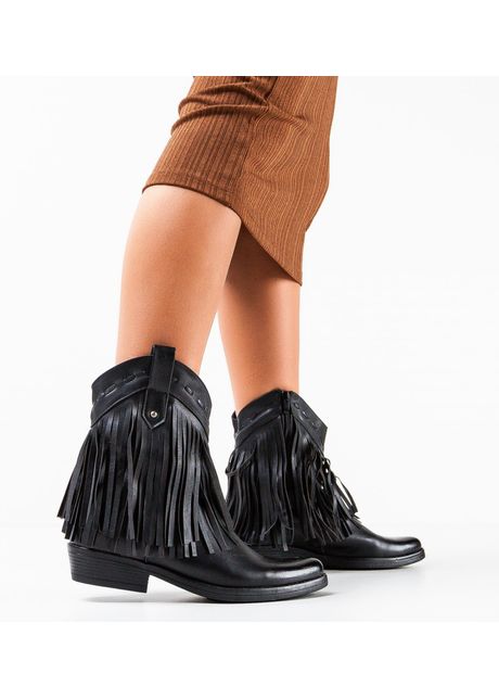 Botine dama valentine negre
