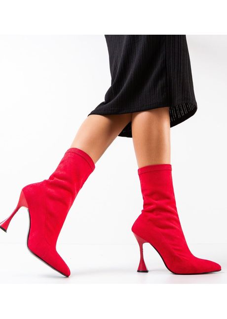 Botine dama zhane rosii