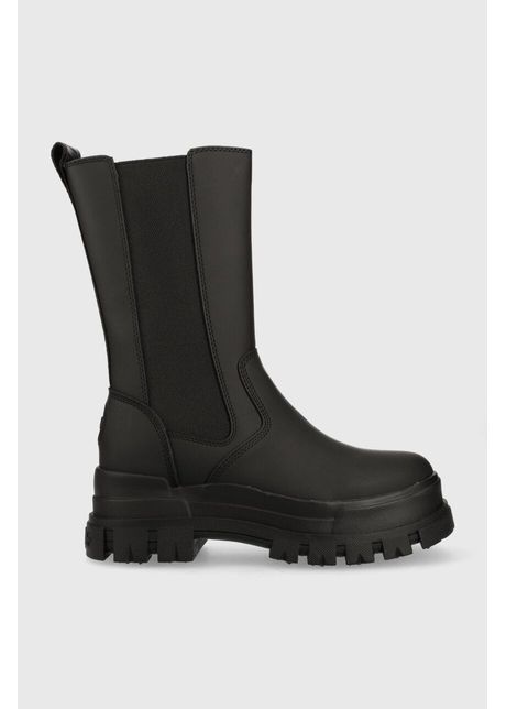 Buffalo cizme aspha clf rain chelsea hi femei culoarea negru cu platforma