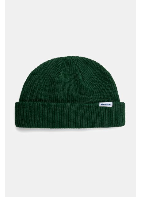 Butter goods caciula wharfie beanie culoarea verde din tesatura neteda bg243810
