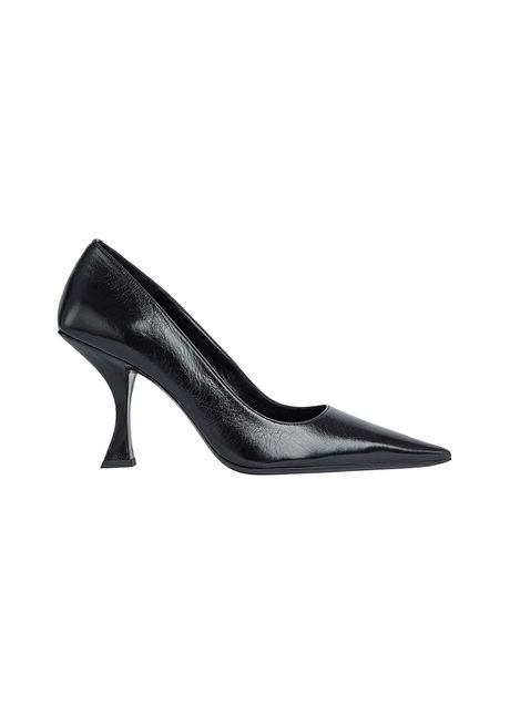By far stilettos de piele viva culoarea negru 23pfvivblcre