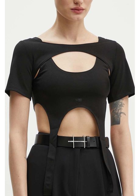 Calvin klein jeans curea de piele barbati culoarea negru 16 91 blk01