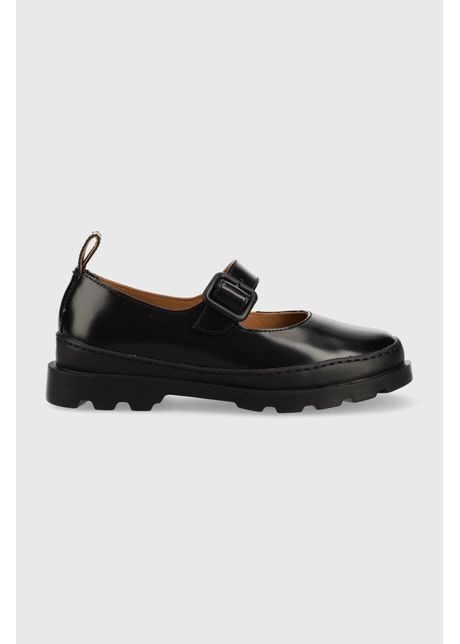 Camper pantofi de piele brutus femei culoarea negru cu platforma