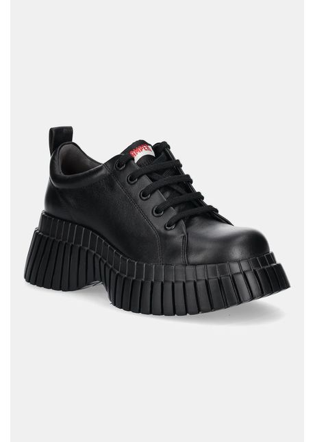 Camper pantofi de piele Pix BCN culoarea negru, cu platformă, K201807-002