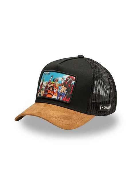 Capslab șapcă x Naruto culoarea negru, cu imprimeu, CL/NS4/1/CT/JIN