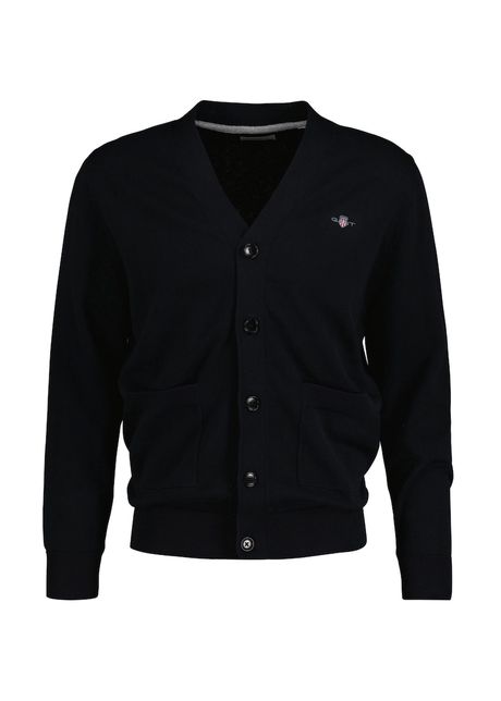 Cardigan cu decolteu in v si logo discret