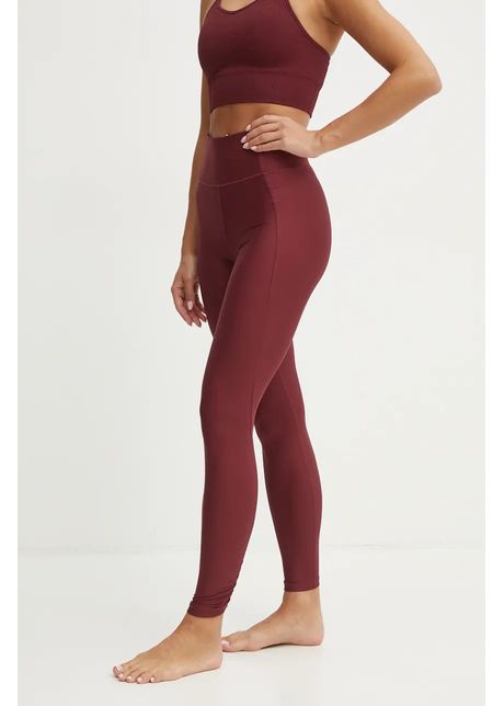 Casall jambiere de yoga crease culoarea bordo neted 24242