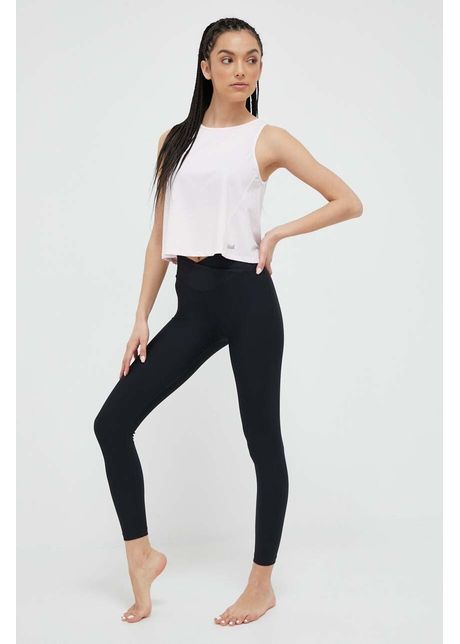 Casall jambiere de yoga culoarea negru neted