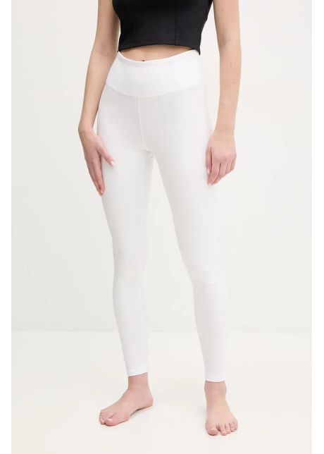 Casall jambiere de yoga grace culoarea alb neted 25057