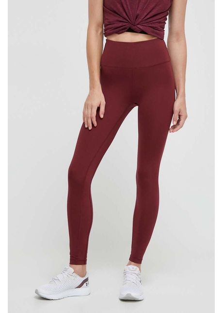 Casall leggins de antrenament culoarea bordo neted