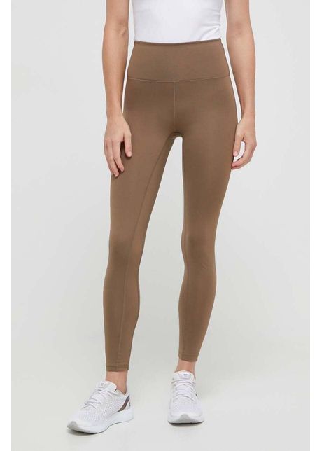 Casall leggins de antrenament culoarea maro neted