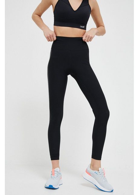 Casall leggins de antrenament culoarea negru neted