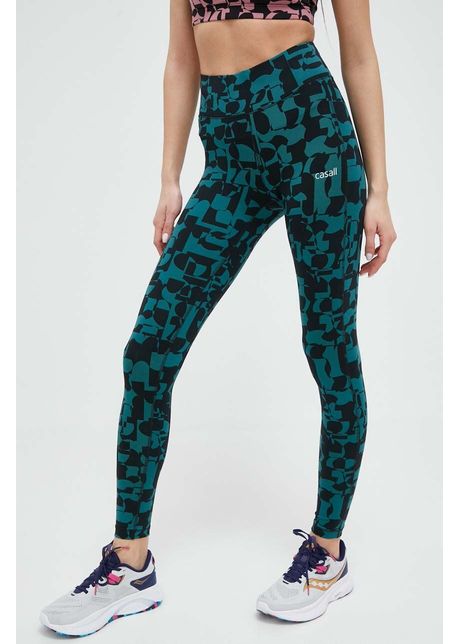 Casall leggins de antrenament culoarea verde modelator