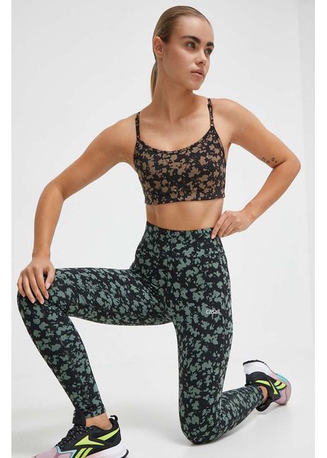 Casall leggins de antrenament culoarea verde modelator