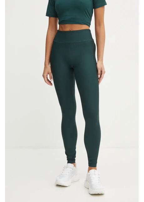 Casall leggins de antrenament dynamic culoarea verde neted 24245