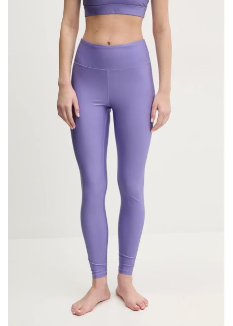 Casall leggins de antrenament glitz culoarea violet neted 25056