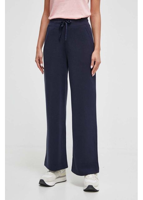 Casall pantaloni de trening culoarea albastru marin neted