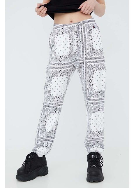 Champion pantaloni 115122 femei culoarea alb modelator