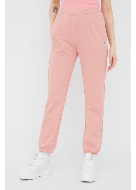 Champion pantaloni de trening 114925 femei culoarea roz neted 114925 bs148