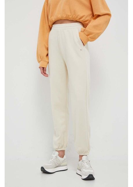 Champion pantaloni de trening culoarea bej neted