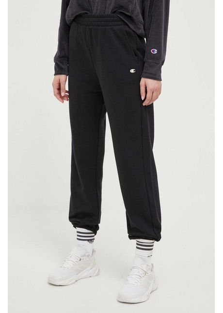 Champion pantaloni de trening culoarea negru neted