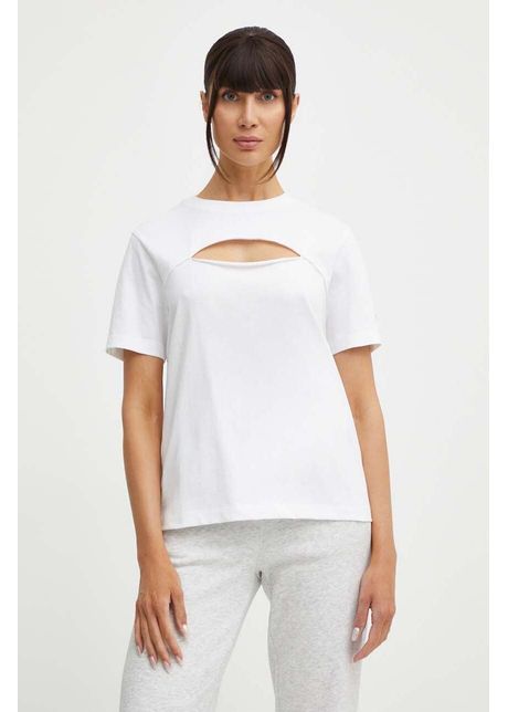 Champion tricou din bumbac femei culoarea alb 117348