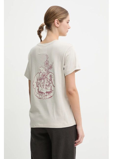 Champion tricou din bumbac femei culoarea bej 117497
