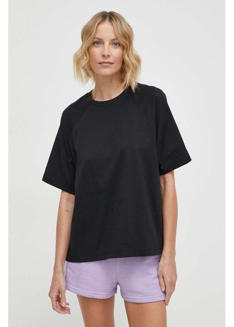 Champion tricou din bumbac femei culoarea negru 117351